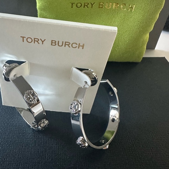 Tory Burch Hoop Earrings - Picture 2 of 5